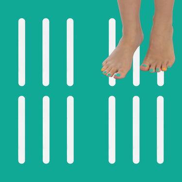 White anti slip grip strips